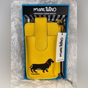 Marc Tetro Yellow Crossbody Phone Wallet